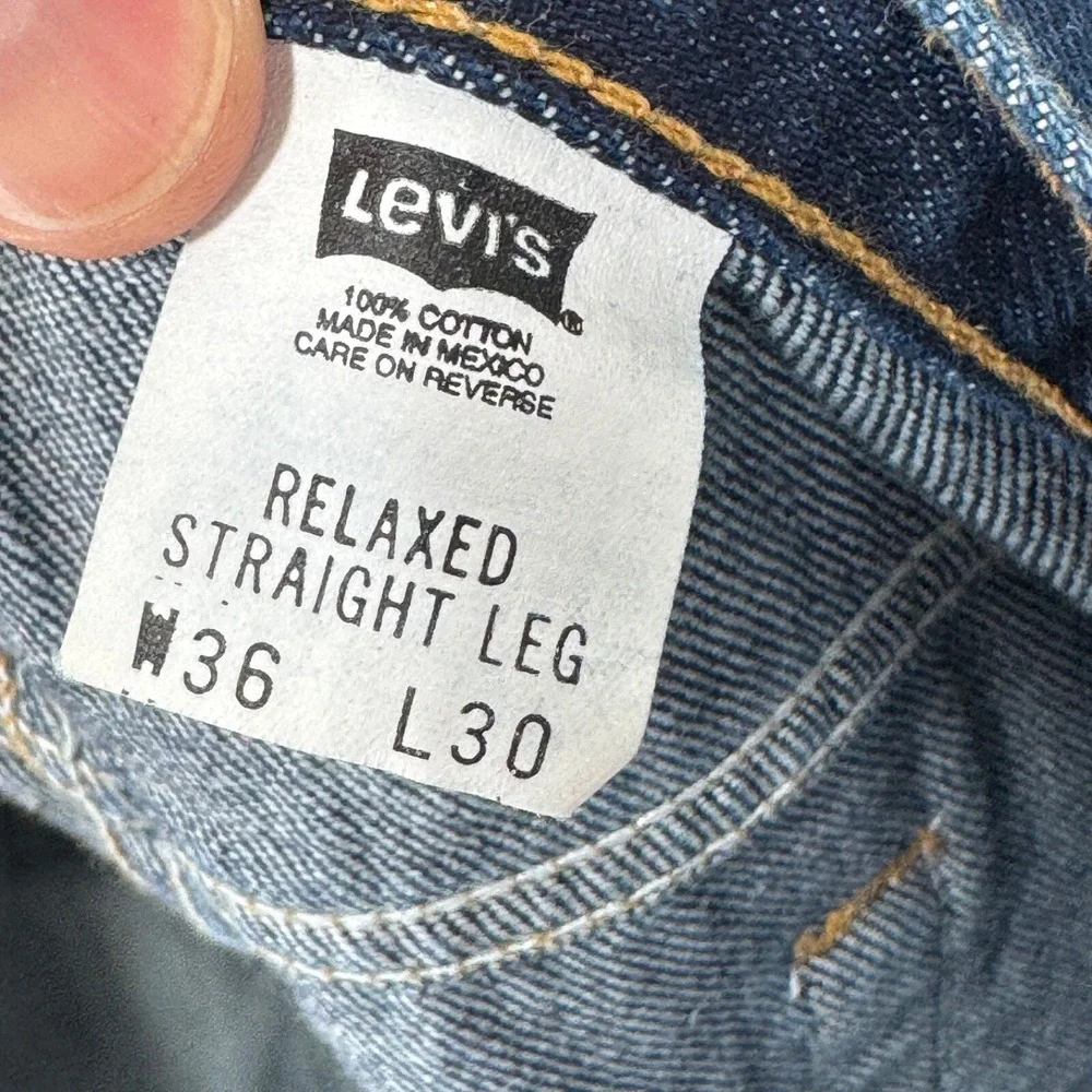 Vintage Levi's 550 Relaxed Fit‎ Baggy Jeans Blue Denim Loose 2003 Men 36x30